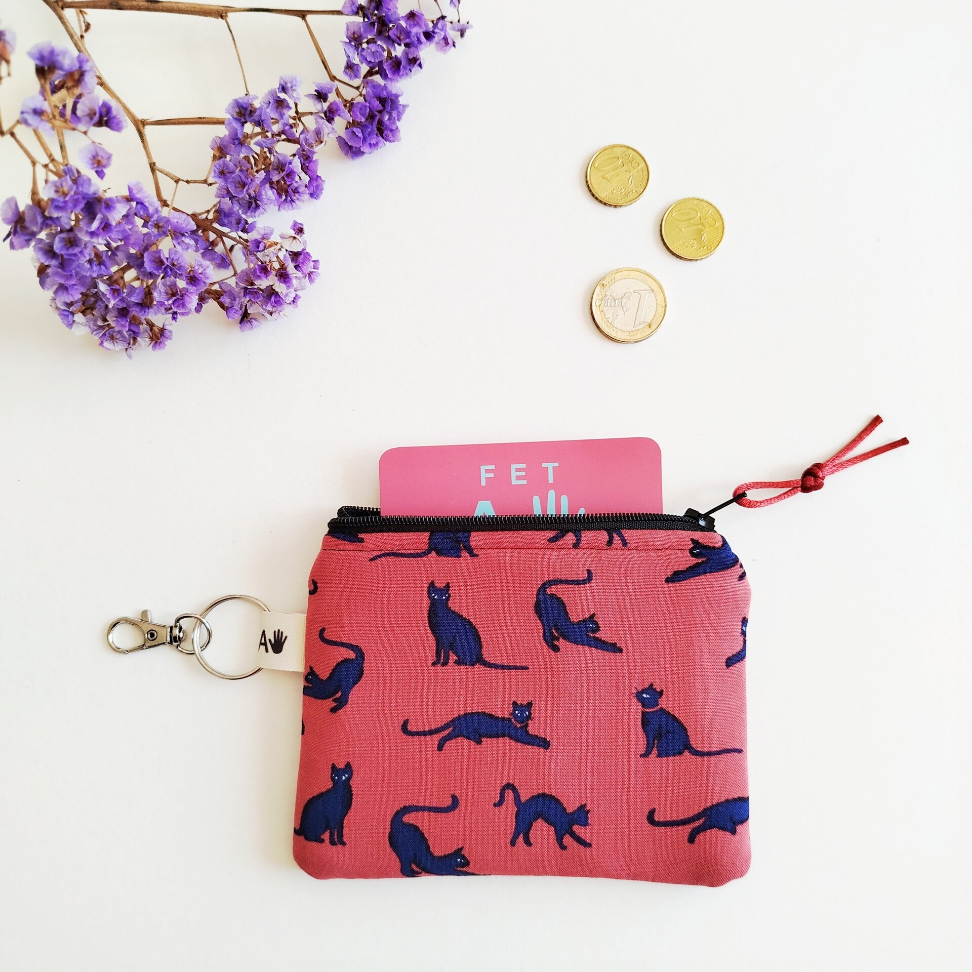Monedero gatos coral - 1