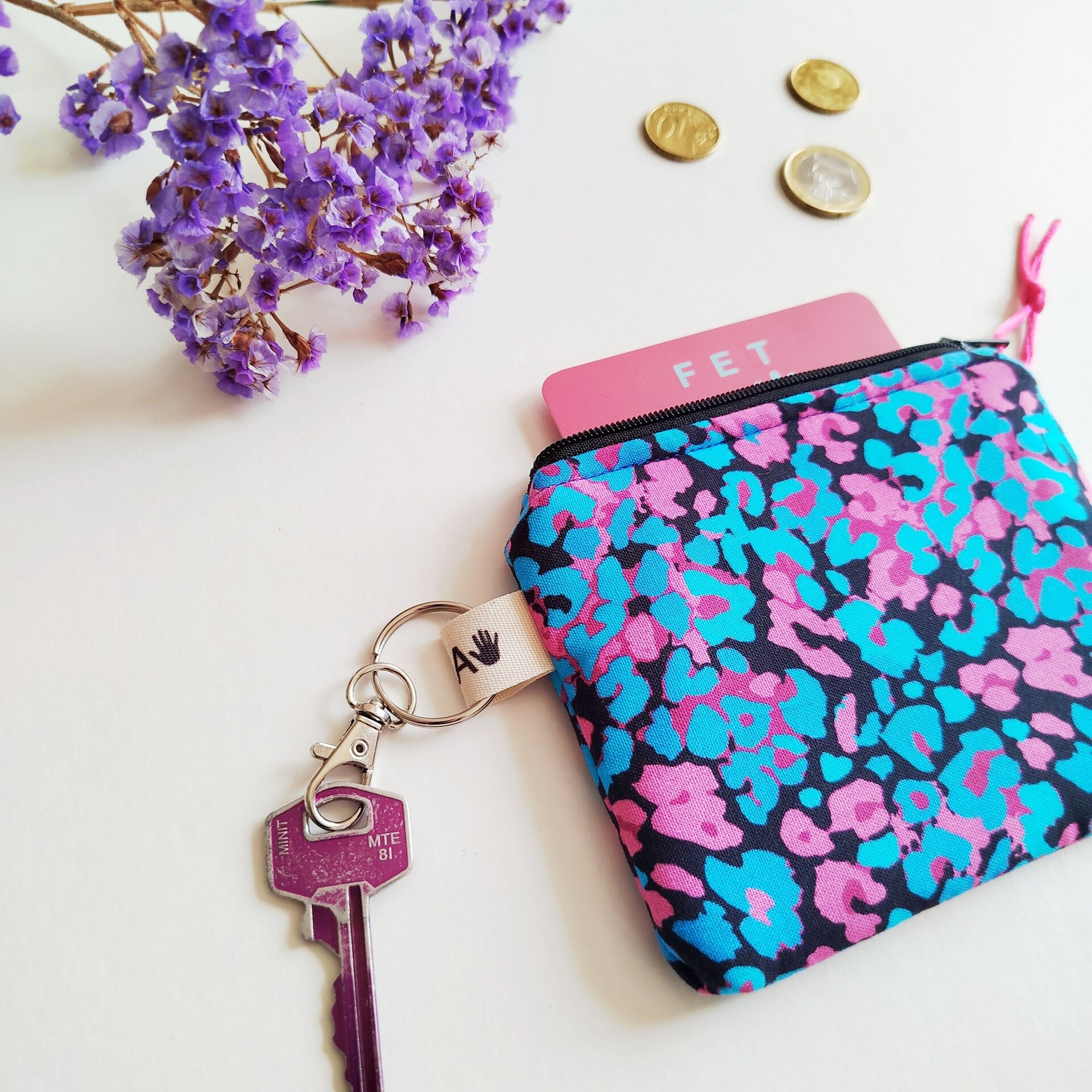 Monedero animal print rosa - 2