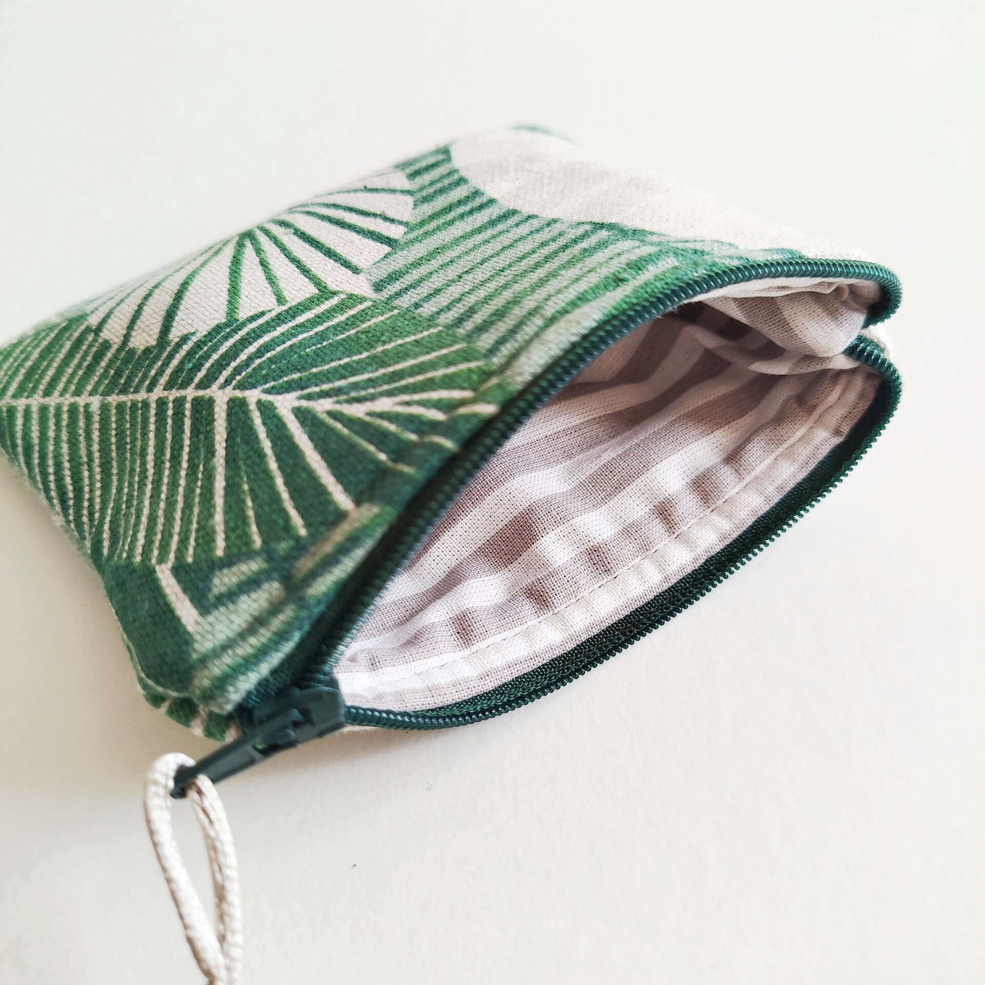 Monedero canvas hojas verde - 3