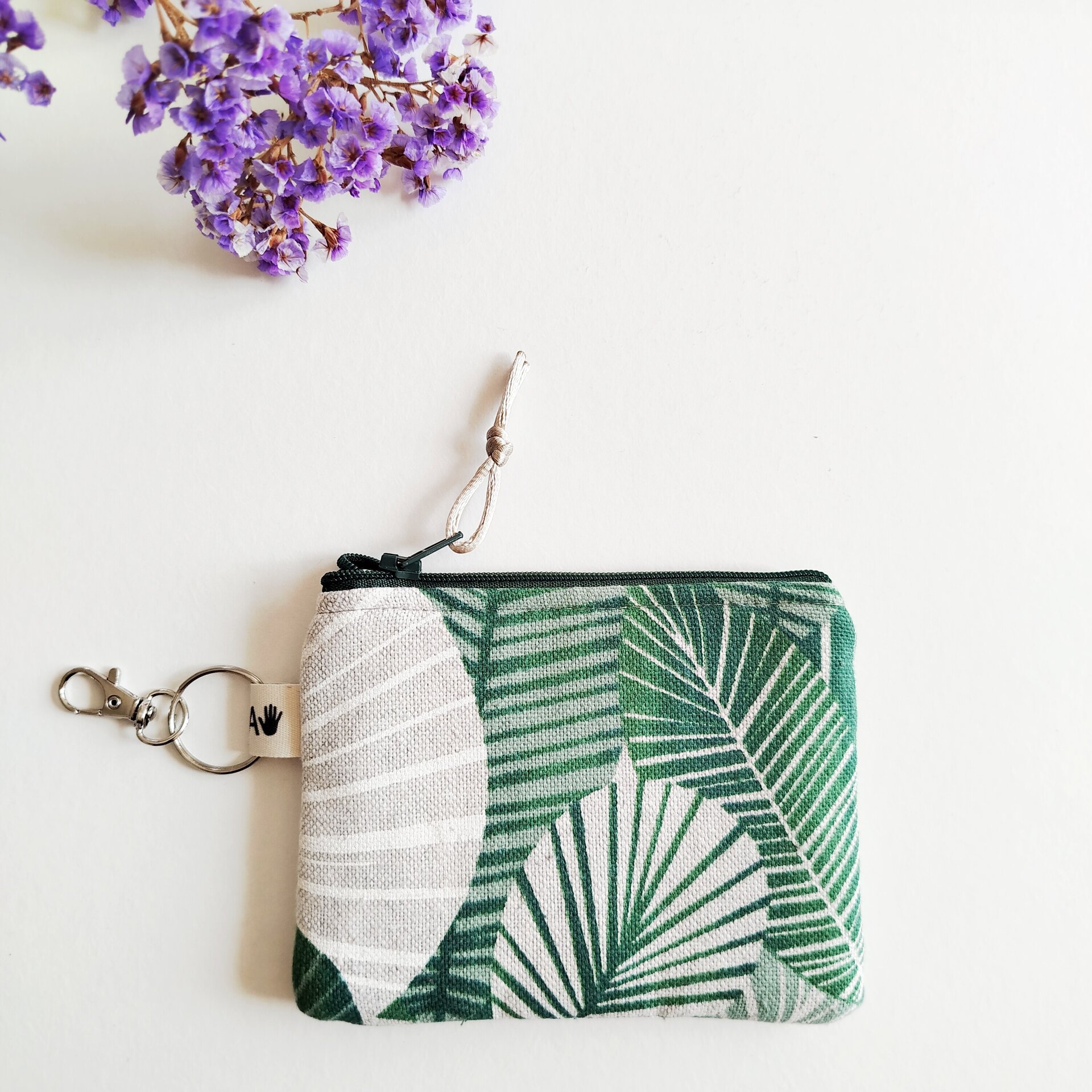 Monedero canvas hojas verde - 1