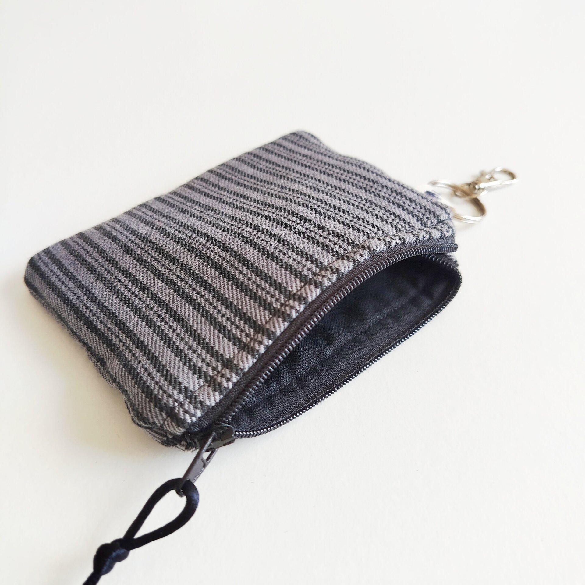 Monedero rayas gris - 3